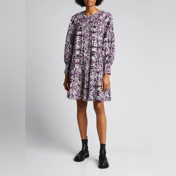 Sea New York Purple Print Mini Dress - Picture 2 of 9